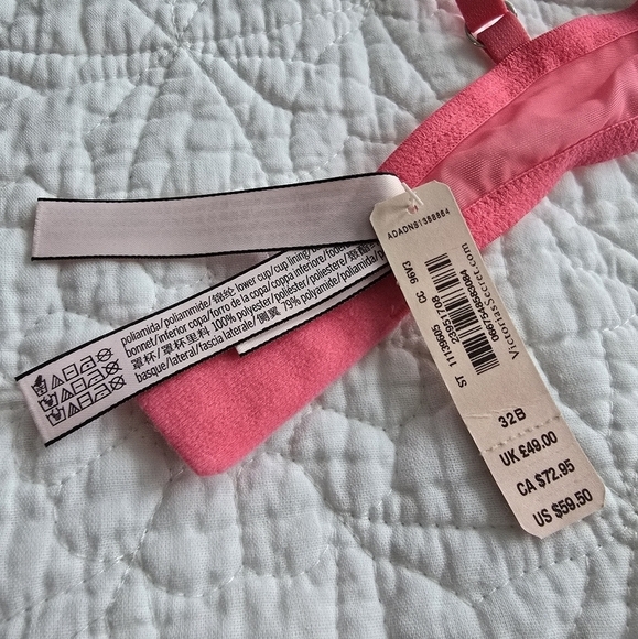 Victoria's Secret Dream Angels Push-up Bra Coral Pink 32B - Picture 12 of 13